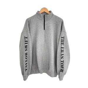 Taylor Swift XL Gray Quarter Zip Sweatshirt Eras
Tour Official Merch New